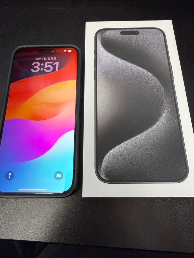 iPhone 15 Pro Max 512GB ブラック 香港版　シャッター音無