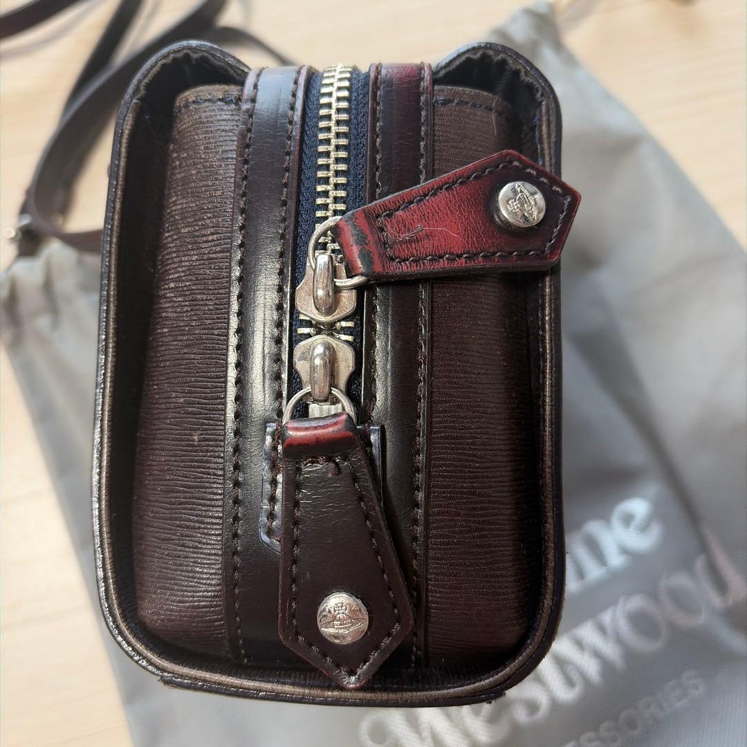 Vivienne Westwood レザー ショルダーバッグ カメラバッグ