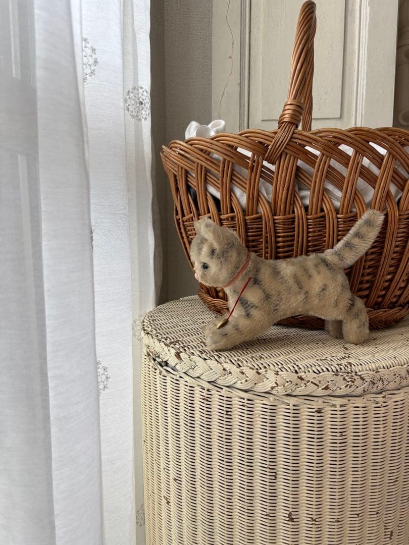 アンティーク ネコ シュタイフ ハーマン 猫 キジ トラ タビー ヴィンテージ