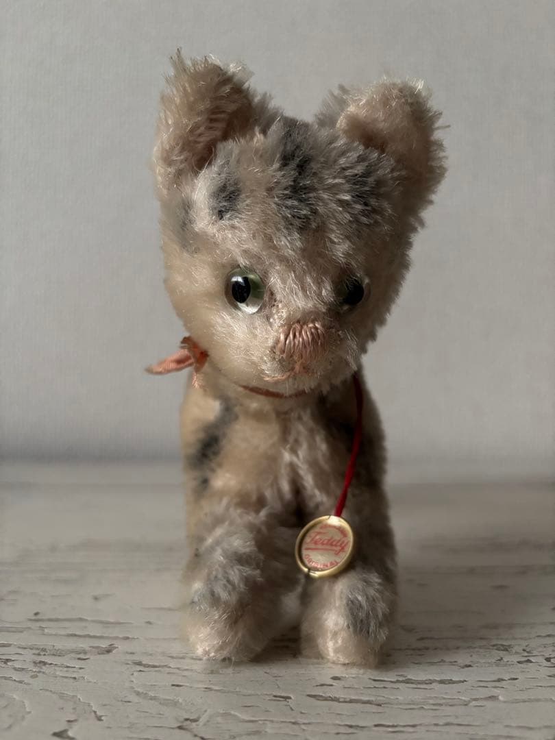 アンティーク ネコ シュタイフ ハーマン 猫 キジ トラ タビー ヴィンテージ