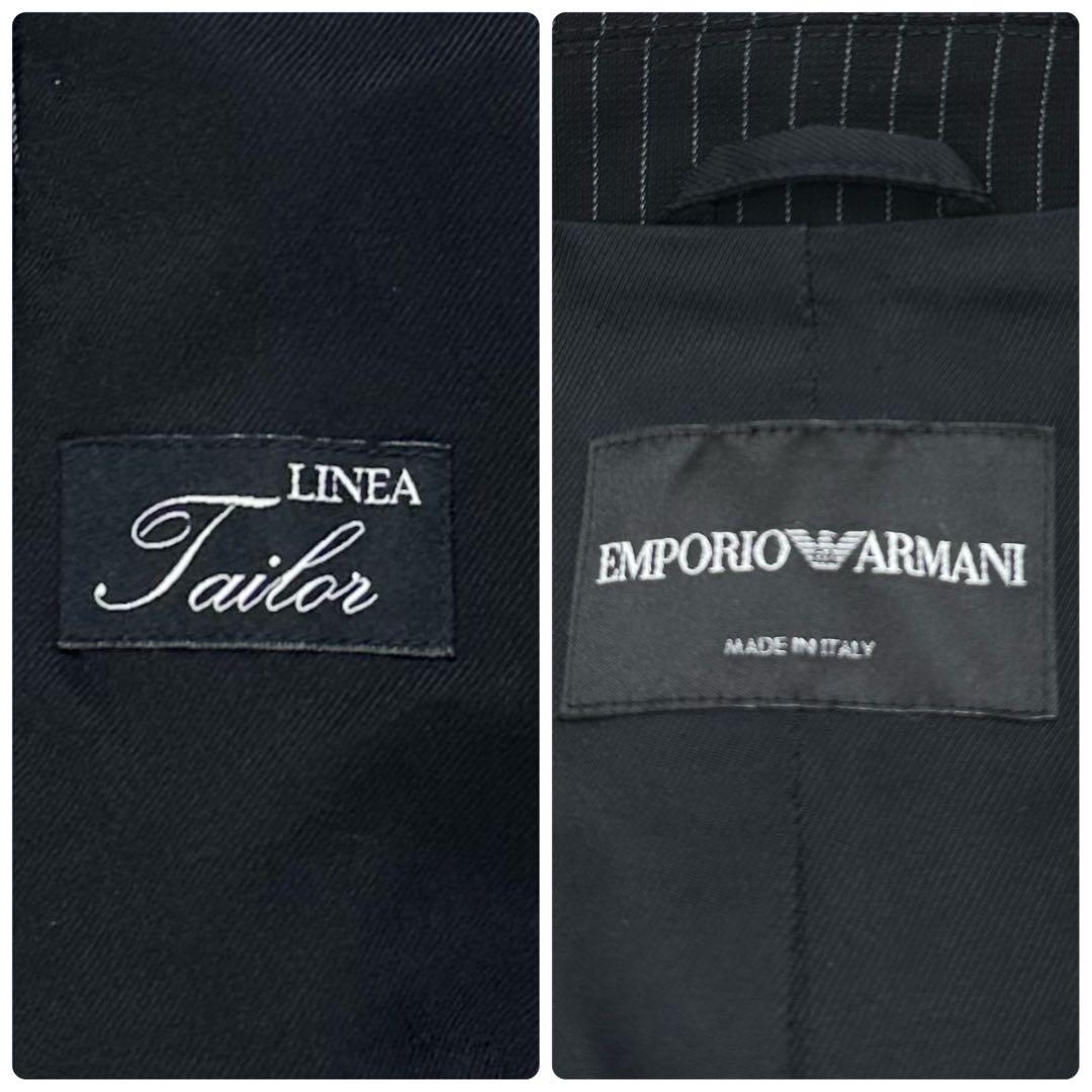 エンポリオアルマーニ✨パンツセットアップ ブラック ストライプ サイズ42/40