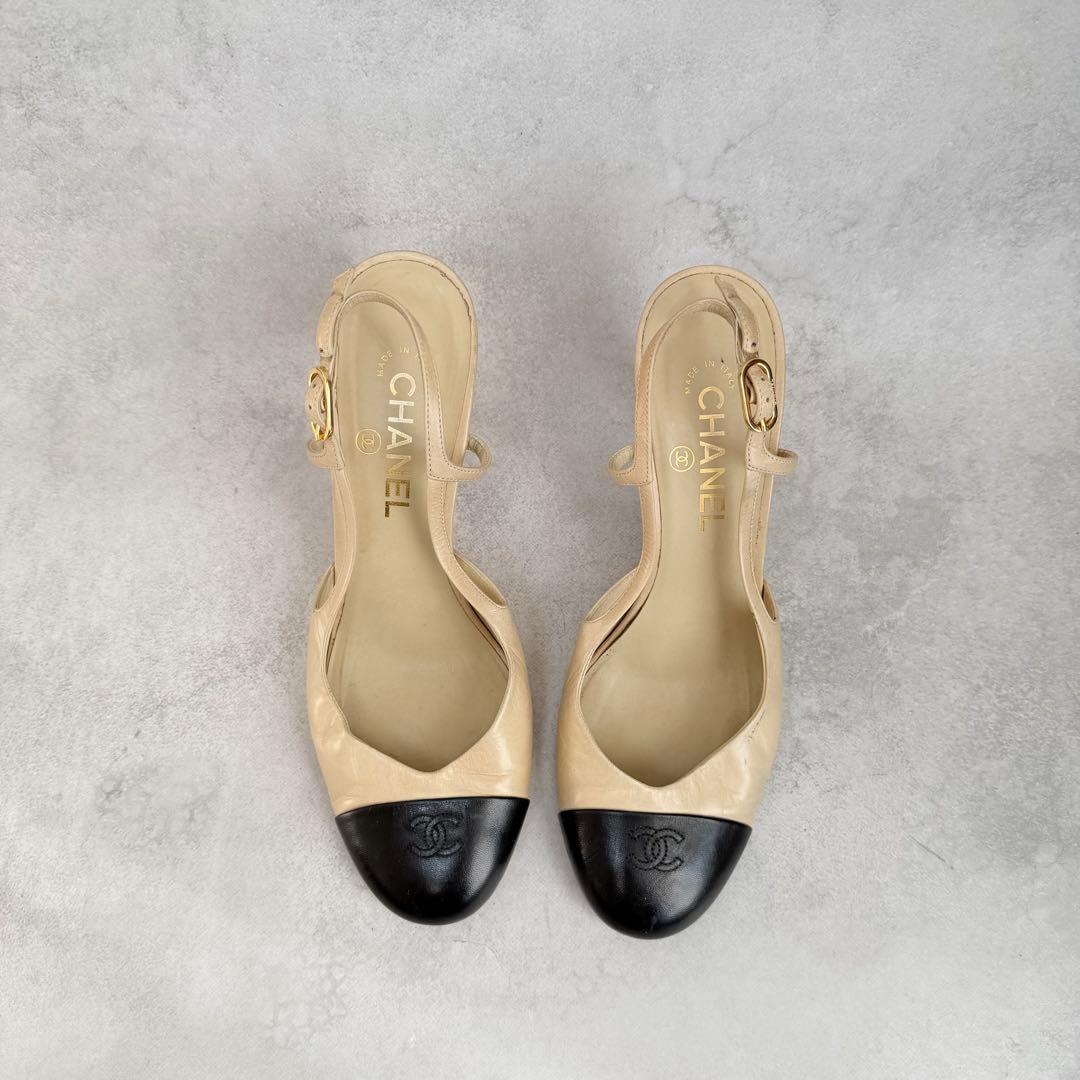 靴 Vintage Chanel Slingback Heels 41