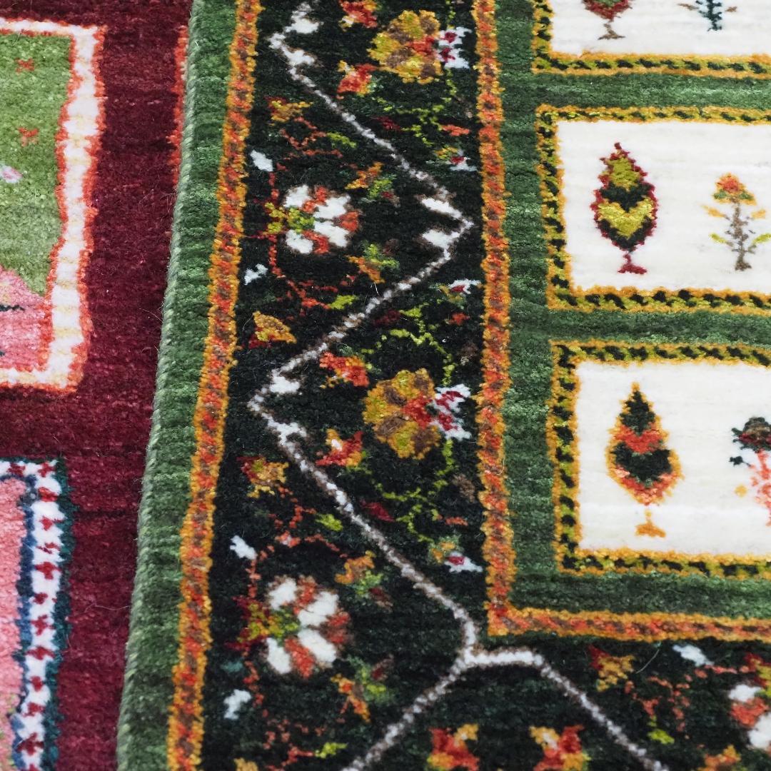 ゾランヴァリ　ギャッベ（ルリバフ）・玄関マットサイズ