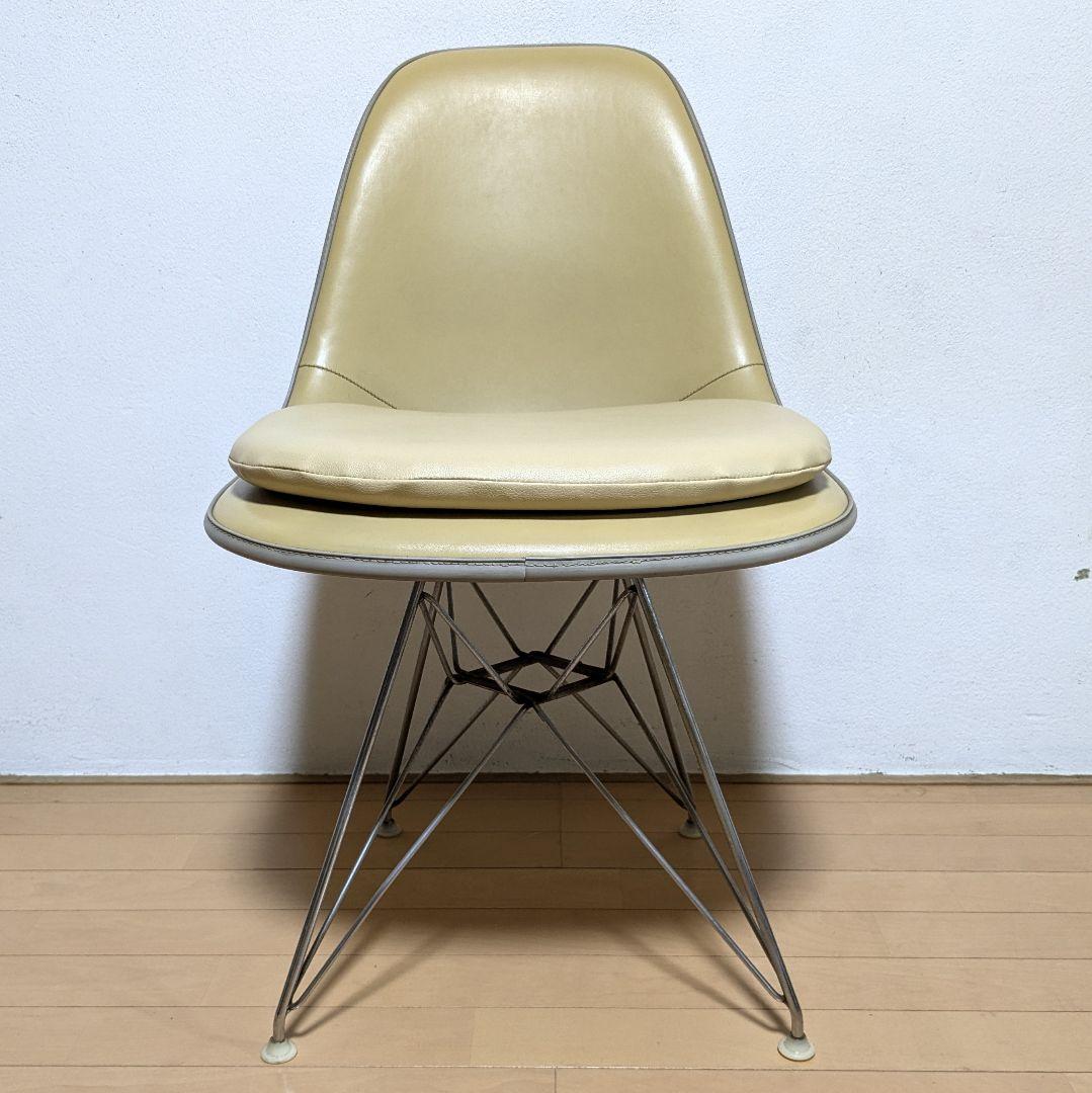希少 正規品 ハーマンミラー イームズ シェルチェア ナウガレザー パッド付 3
