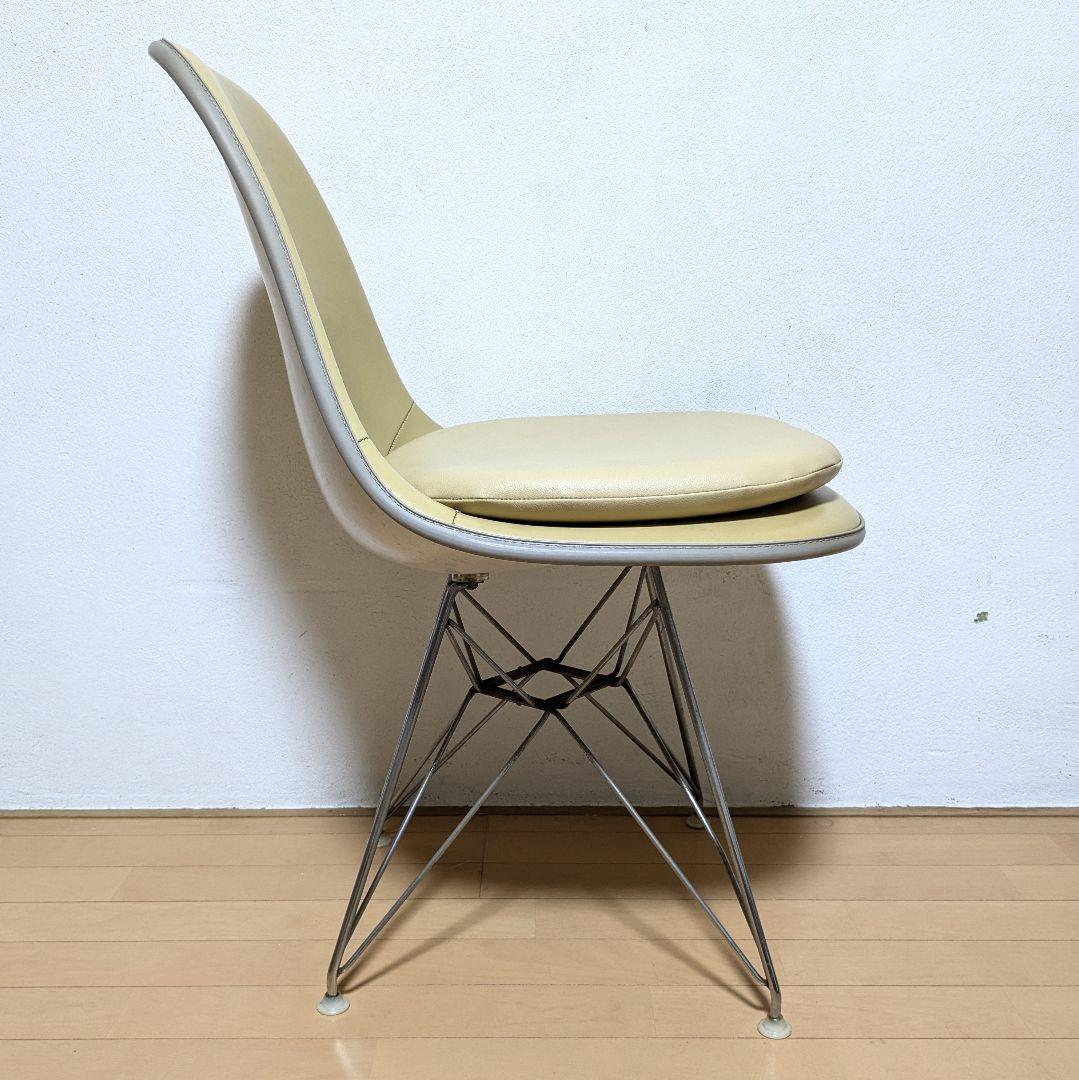 希少 正規品 ハーマンミラー イームズ シェルチェア ナウガレザー パッド付 3