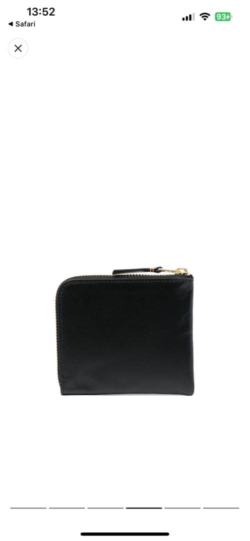 【未使用】Comme Des Garçons 黒 レザーウォレット