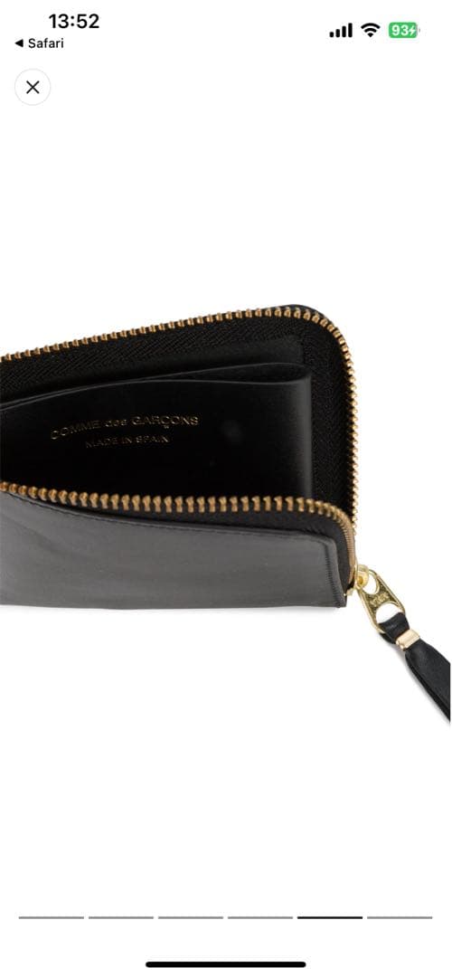 【未使用】Comme Des Garçons 黒 レザーウォレット
