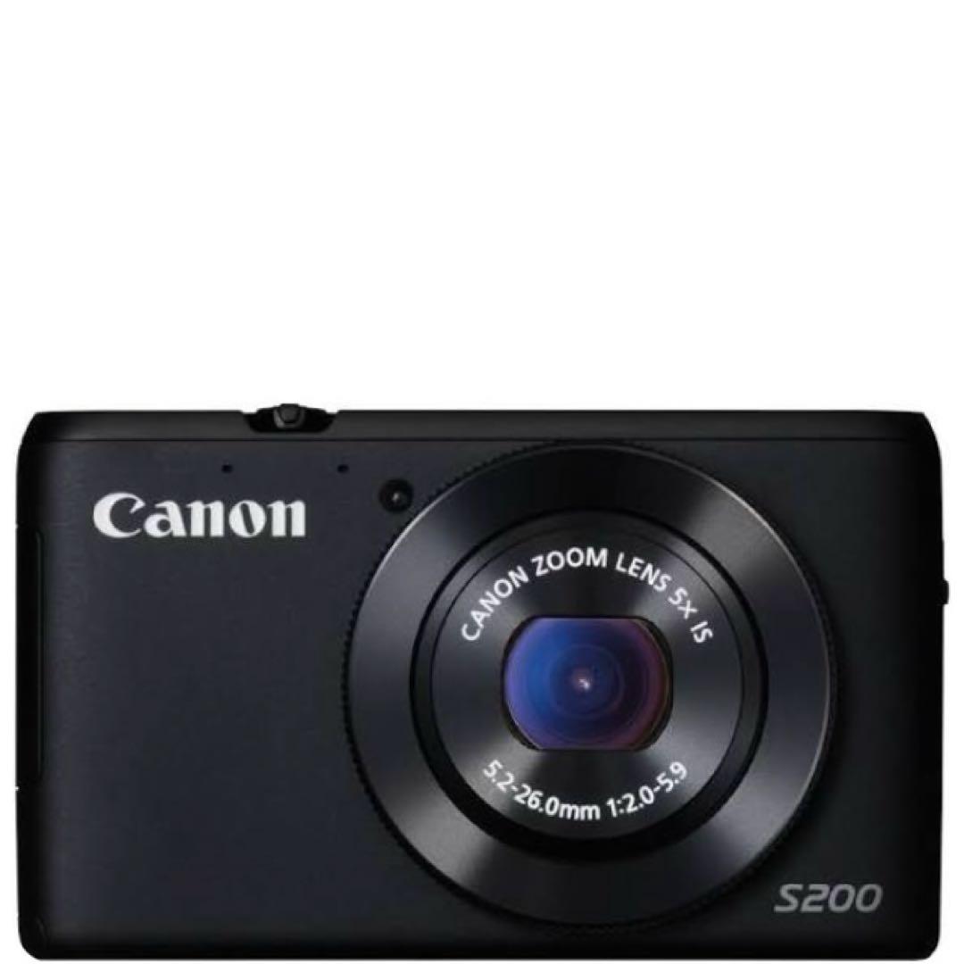 動作良好　美品　PowerShot S200 Canon 黒　black