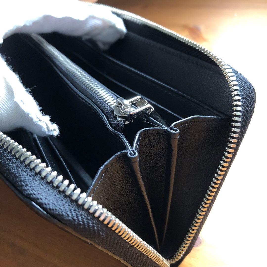 【クロコ1枚革】クロコダイル 高級長財布 サイフ メンズ ワニ革 レザー