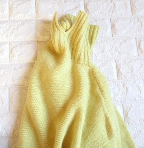 トゥモローランド マカフィー ジーロンラムズウール ハイネック ニット イエロー