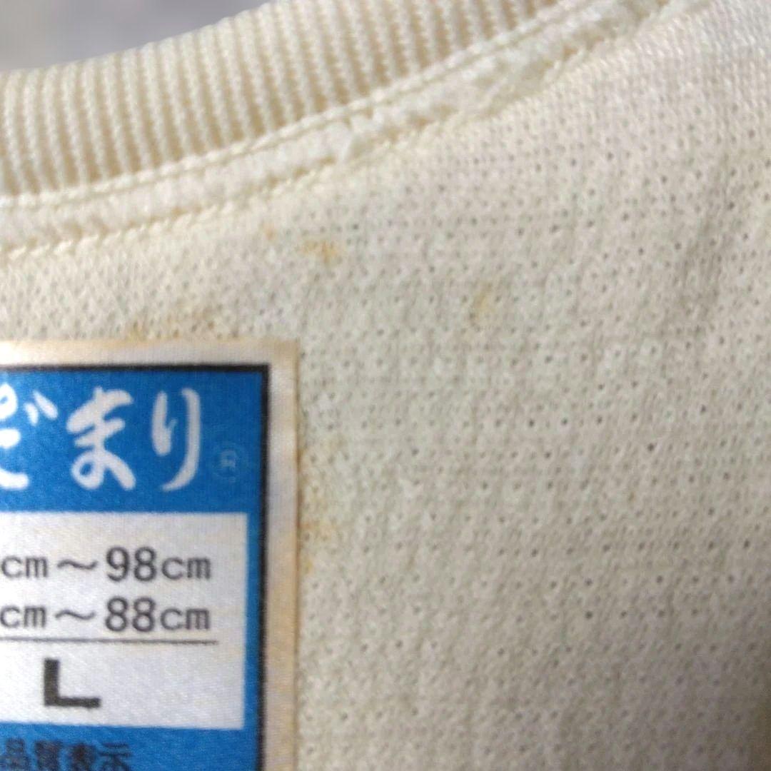 ひだまり肌着　男女兼用　長袖＋ズボン下　２点セット　日本製　Lサイズ　暖かい