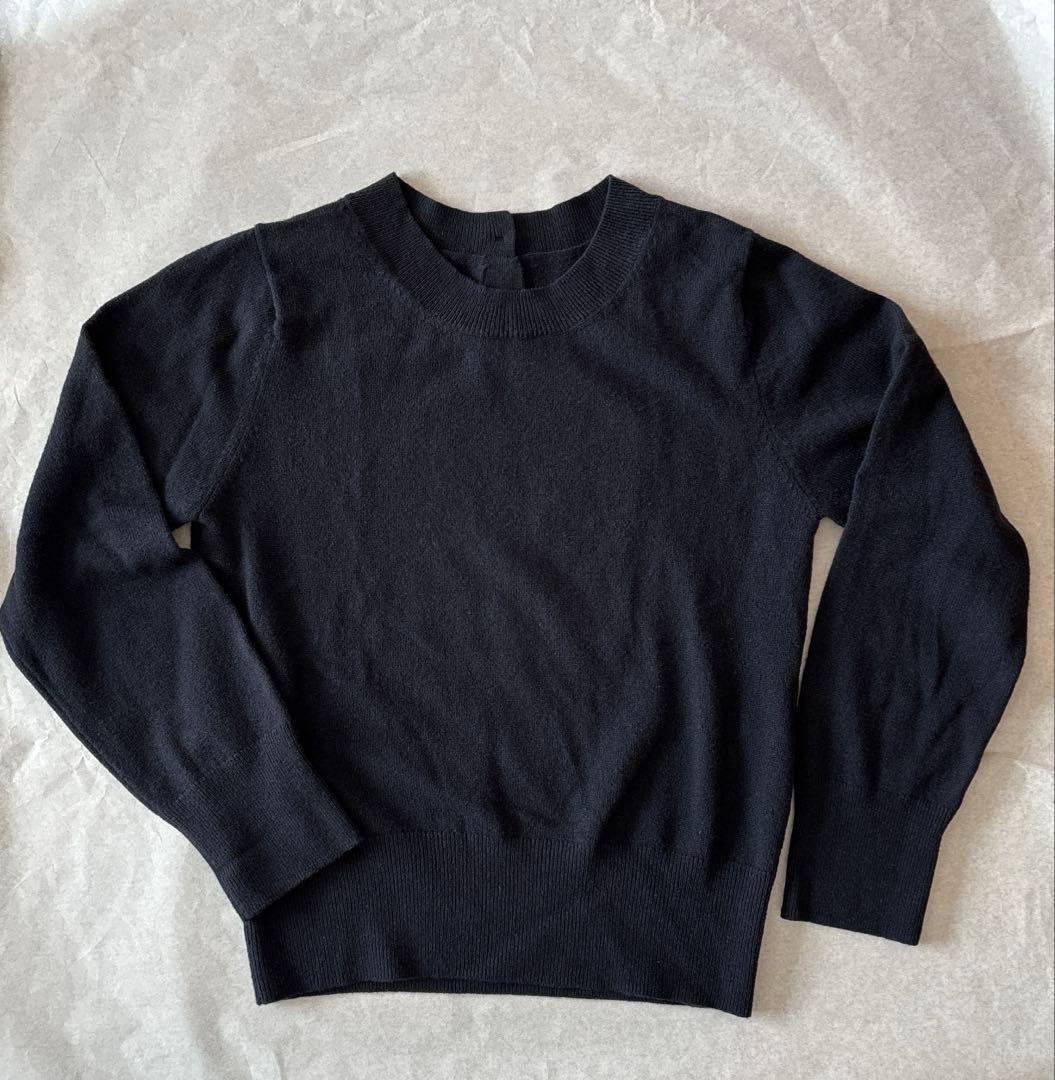 マーガレットハウエル　ニット セーター ネイビーカシミヤ ウール