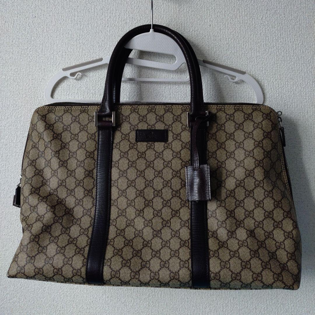 【3連休価格お値下】Gucci ボストンバッグ ベージュ・ブラウン