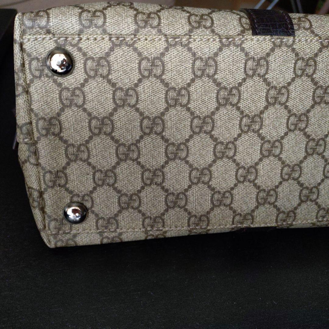 【3連休価格お値下】Gucci ボストンバッグ ベージュ・ブラウン