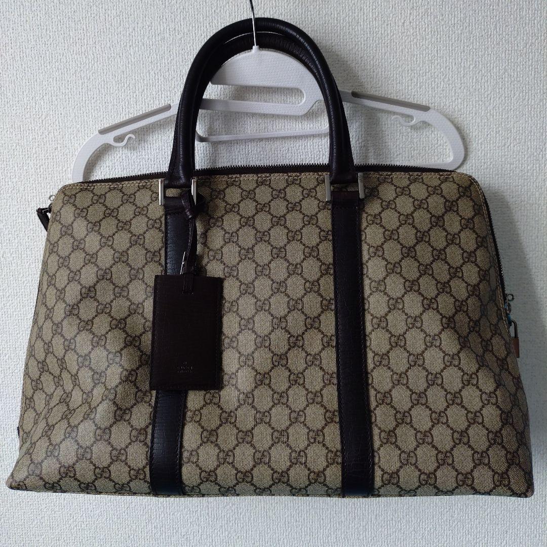 【3連休価格お値下】Gucci ボストンバッグ ベージュ・ブラウン