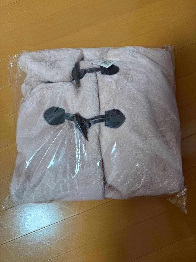 pom ponette junior160cm フェイクファーブルゾン ピンク