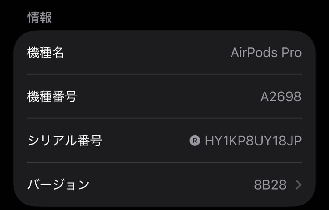 Apple AirPods Pro 第2世代 lightning 両耳 [79]