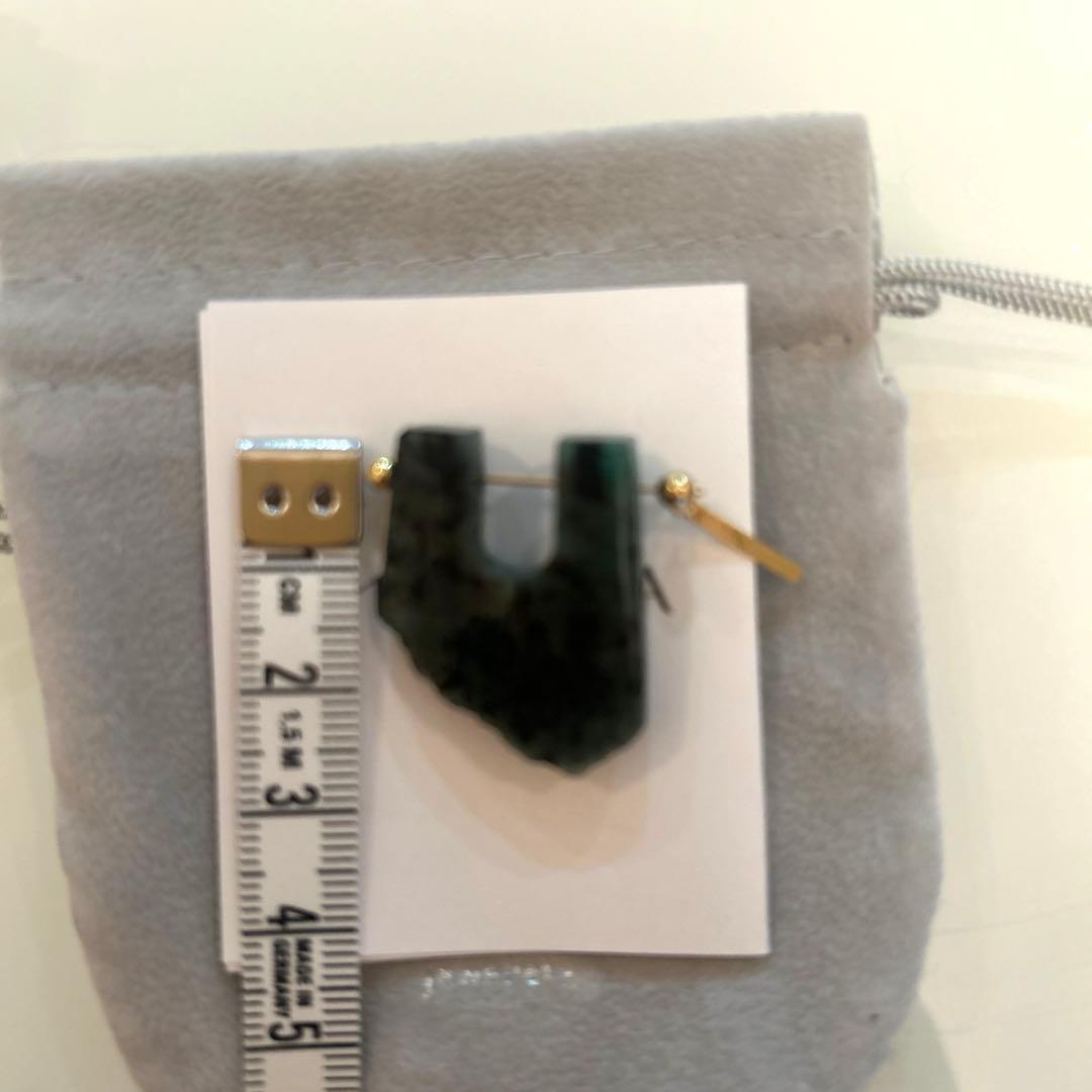 MONAKAjewellery ロックピアスエメラルド(片耳用)