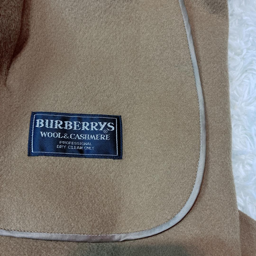 BURBERRY バーバリーズ ロングコート カシミヤ ウール ダブル キャメル