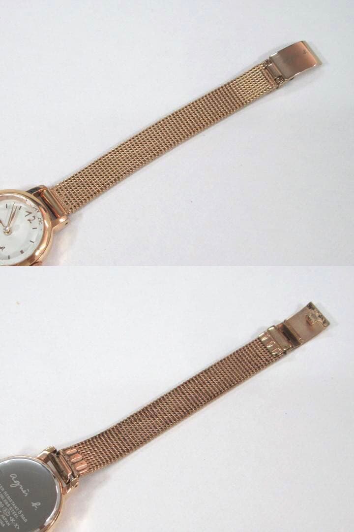 極美品 時計 ピンクゴールド VC01-KSS0 agnes b. アニエスベー