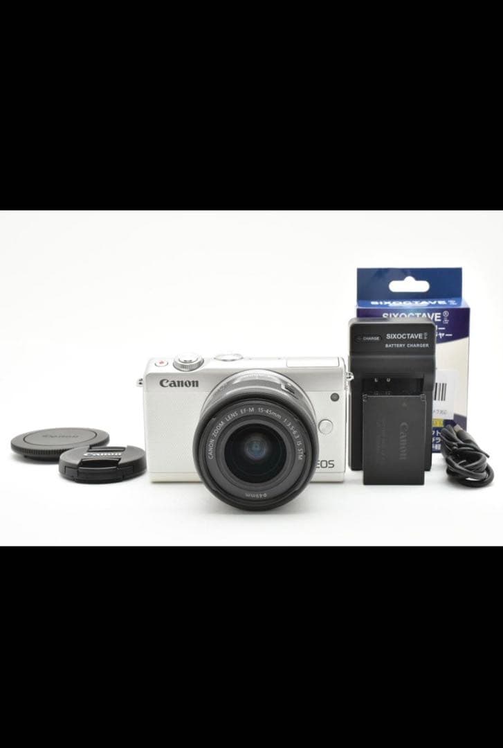 Canon EOS M100 ミラーレス一眼 カメラ　ホワイト