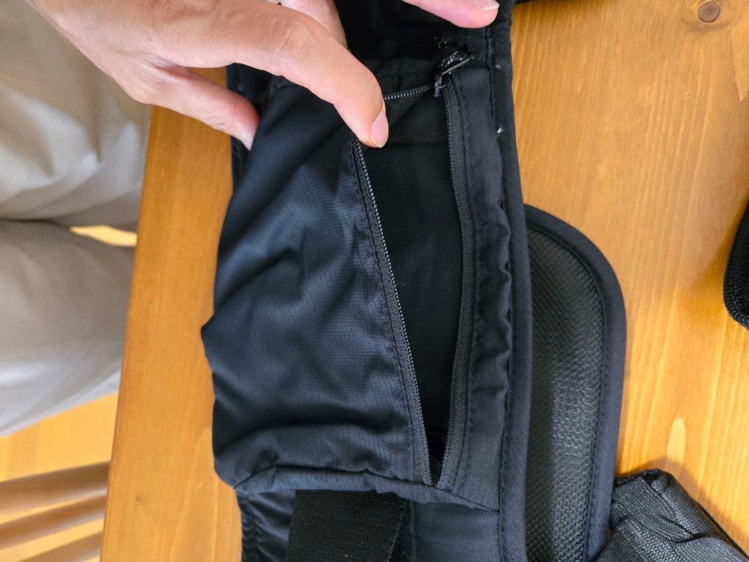 ポルバン アドバンス シングルショルダー式 ヒップシート 抱っこ紐 ブラック