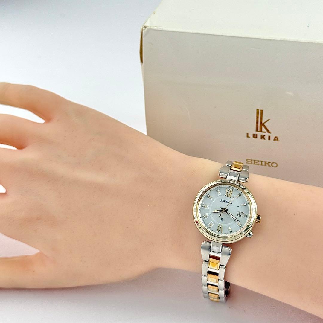 【限定モデル】833 セイコー ルキア 電波ソーラー 10Pダイヤ リミテッド