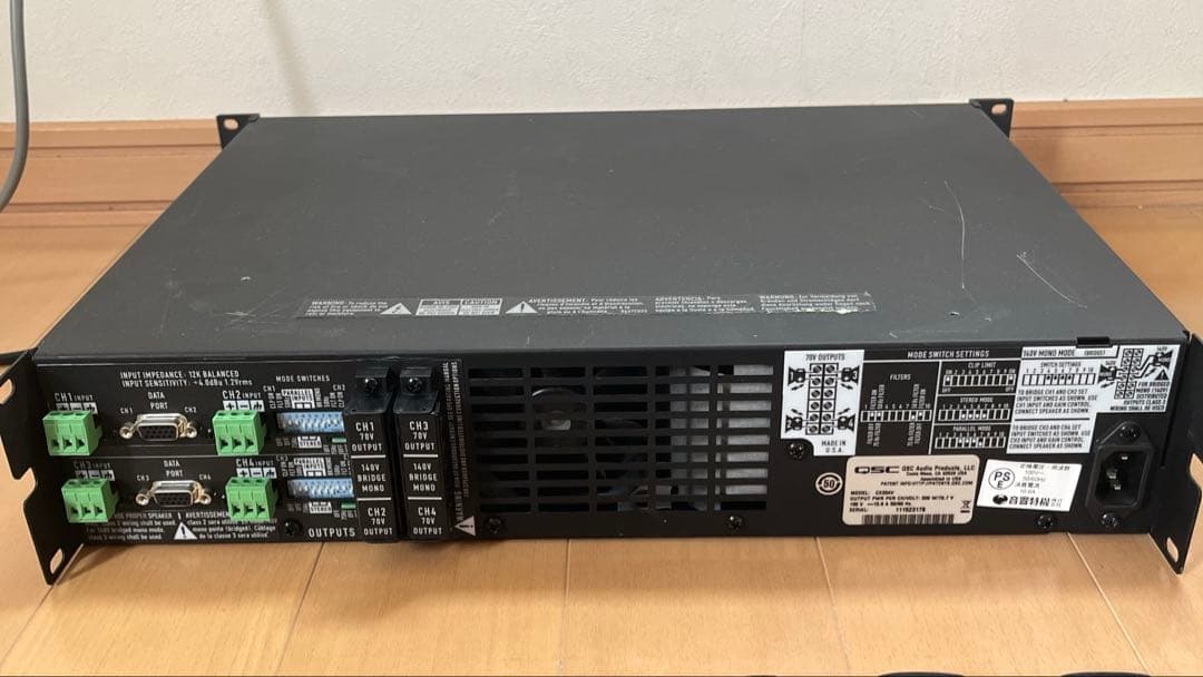 【動作品】QSC CX204V パワーアンプ