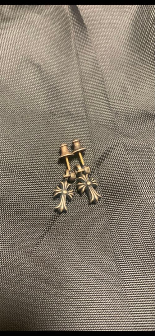 【クロムハーツ】スタッククロスドロップ ピアス　CHROME HEARTS