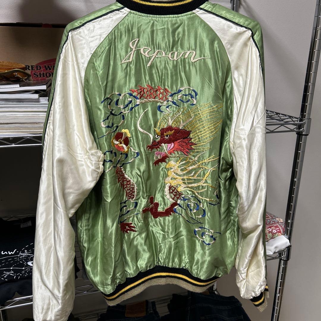 テーラー東洋 リバーシブル スカジャン アセテート　鷹　虎　龍