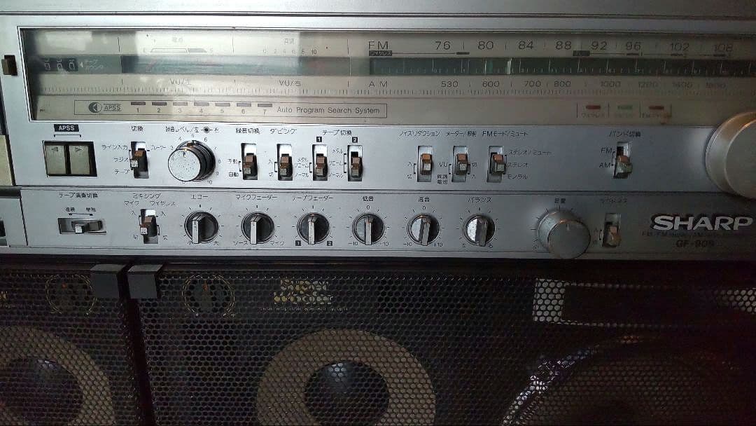 SHARP GF-909 サラブレッド ラジカセ (ジャンク) シャープ
