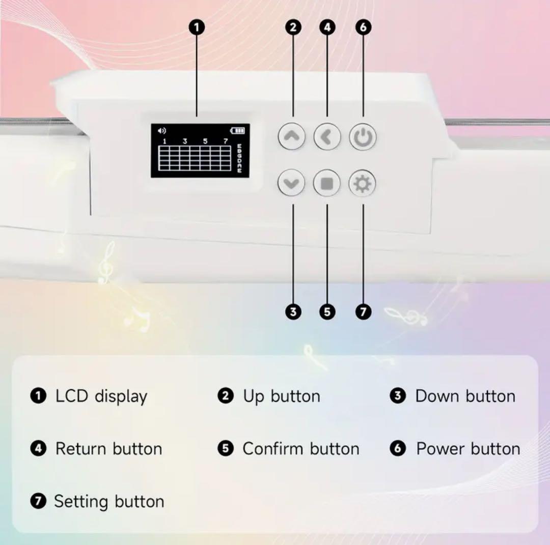 新品　スマートギター ホワイト デジタルカポ付き