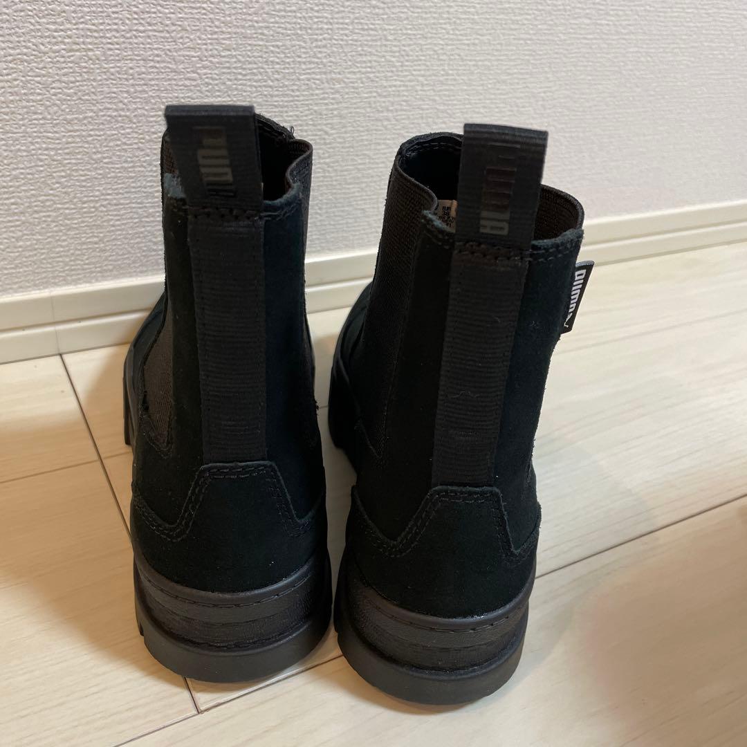 【新品未使用✨】PUMA★メイズチェルシースエードブーツ 24cm 黒プーマ