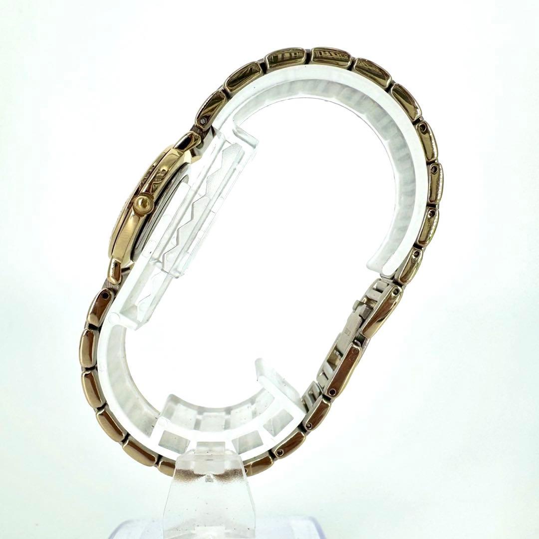 【極美品 新品電池】イヴサンローラン YSL コンビ 海外トレンド ラウンド時計