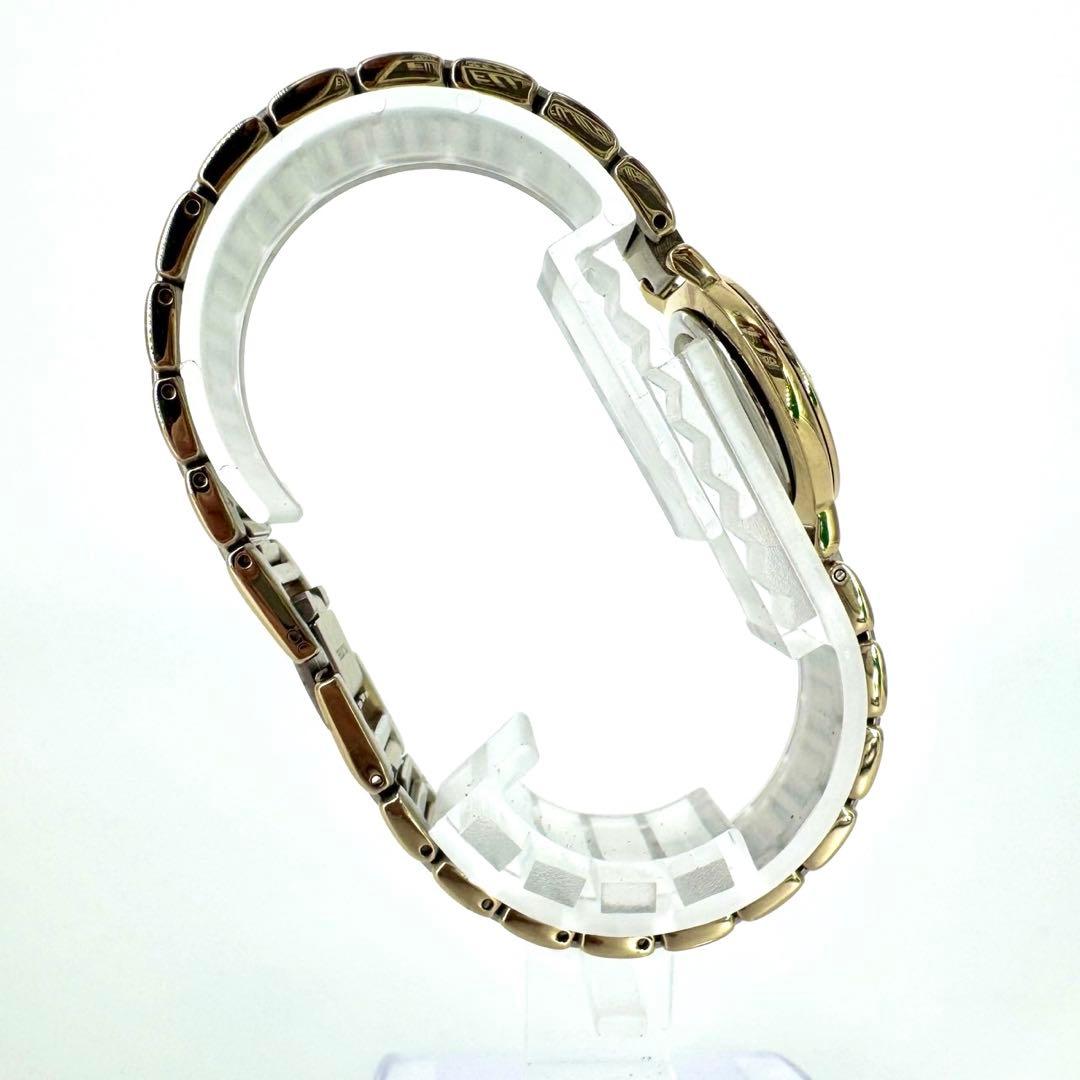 【極美品 新品電池】イヴサンローラン YSL コンビ 海外トレンド ラウンド時計