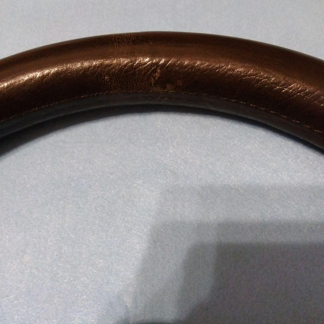 ビ*ト様 当時物❗旧車❗レザー ステアリング 3本スポーク