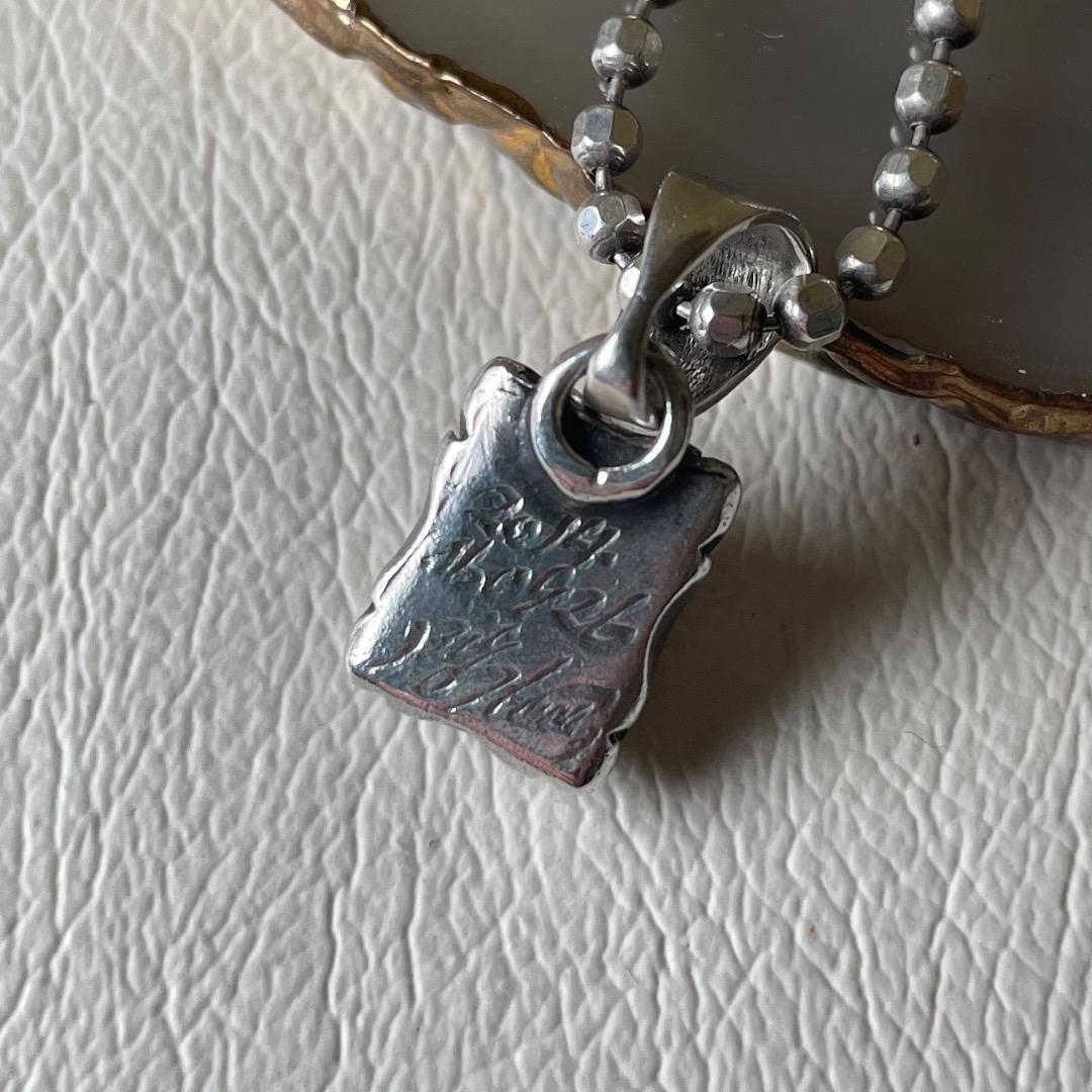 ✨ビィンテージ✨BIGHAND ビッグハンド シルバー925 ネックレス 黒石