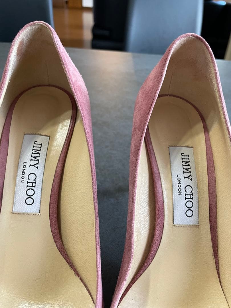 JIMMY CHOO ジミー チュウ　ピンク スエード ハイヒール