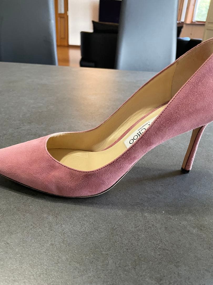 JIMMY CHOO ジミー チュウ　ピンク スエード ハイヒール