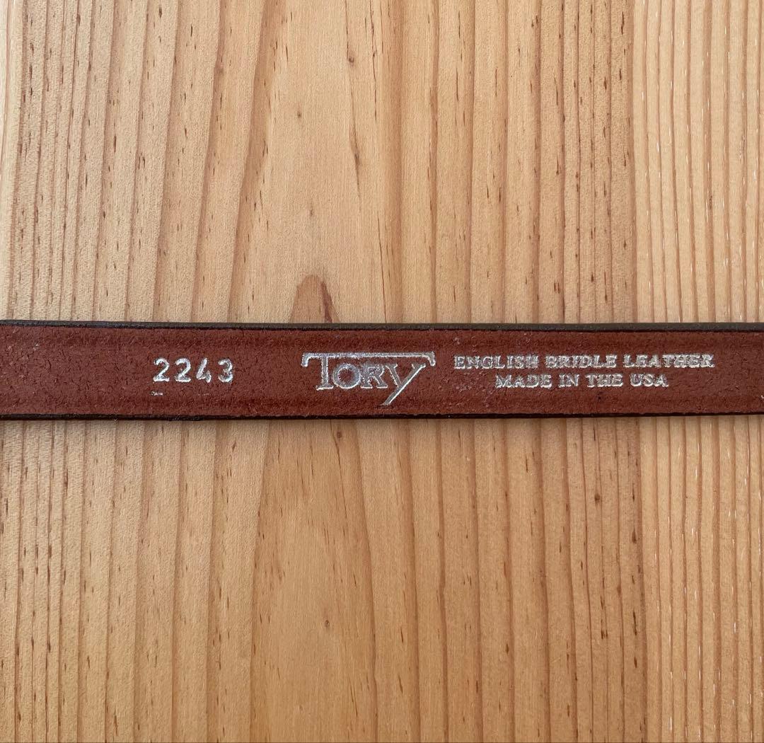 新品 36インチ TORY leather western belt オーク