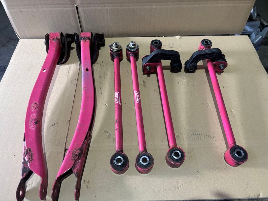 GGA 丸目 インプレッサ STI リア ロアアーム セット GDB GDA