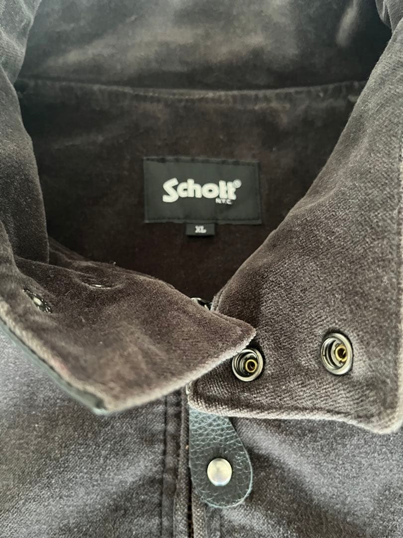 た*う様 Schott ベロアレザー　ジャケット