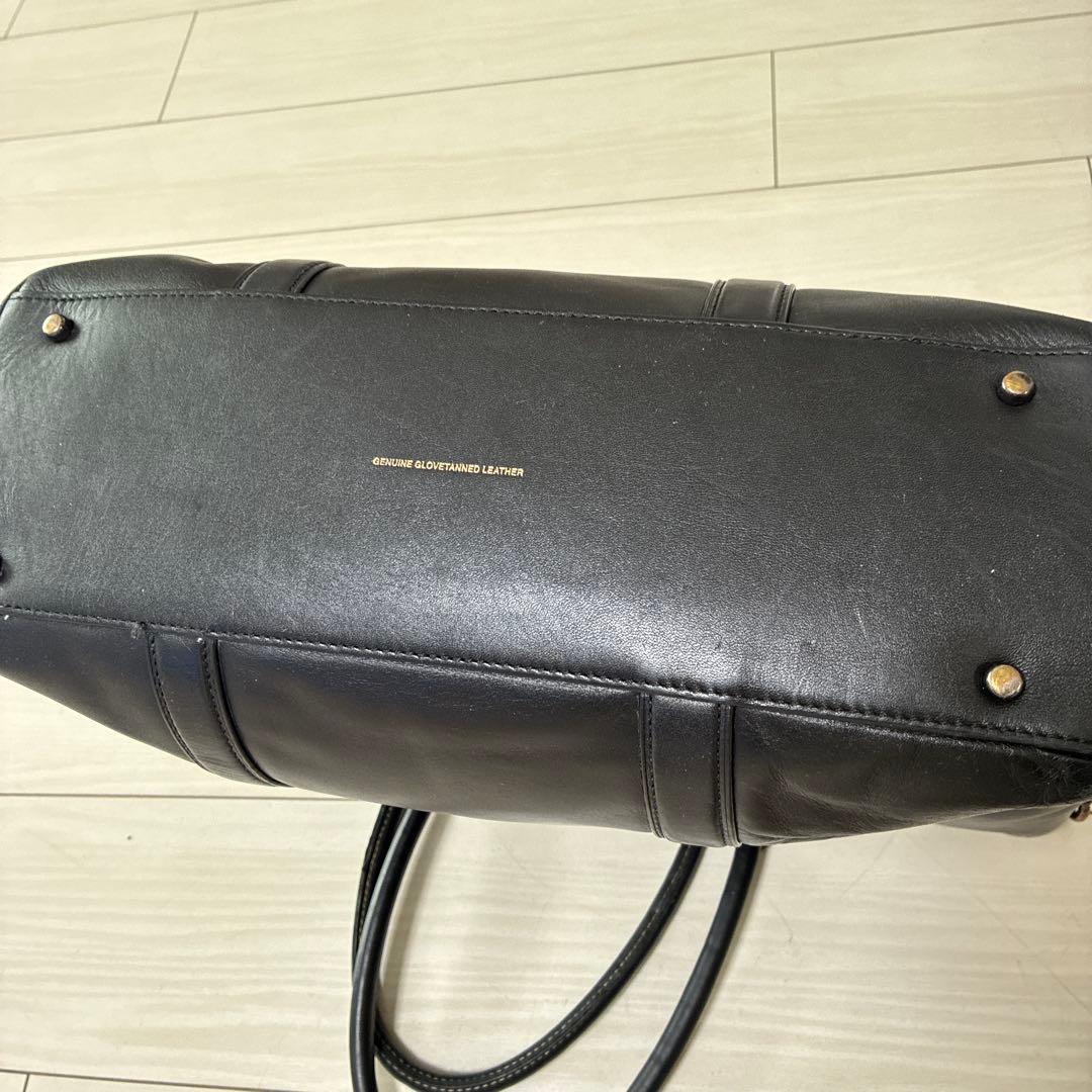 COACH 黒　メトロポリタントートバッグ　革鞄　ビジネスバッグ　肩掛けベルト付