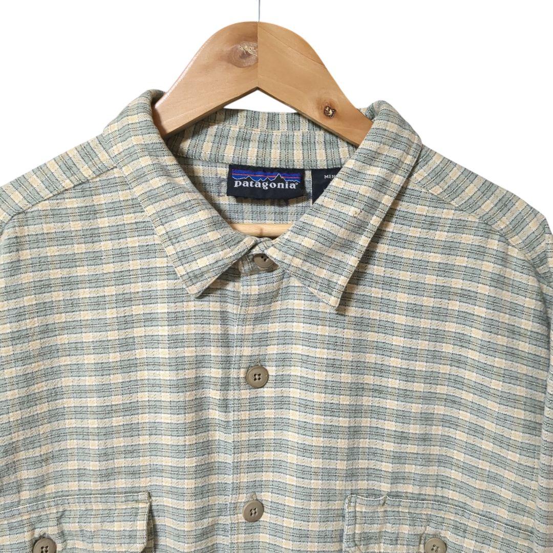 90s ポルトガル製 Patagonia ヘビーフランネルシャツ Lサイズ