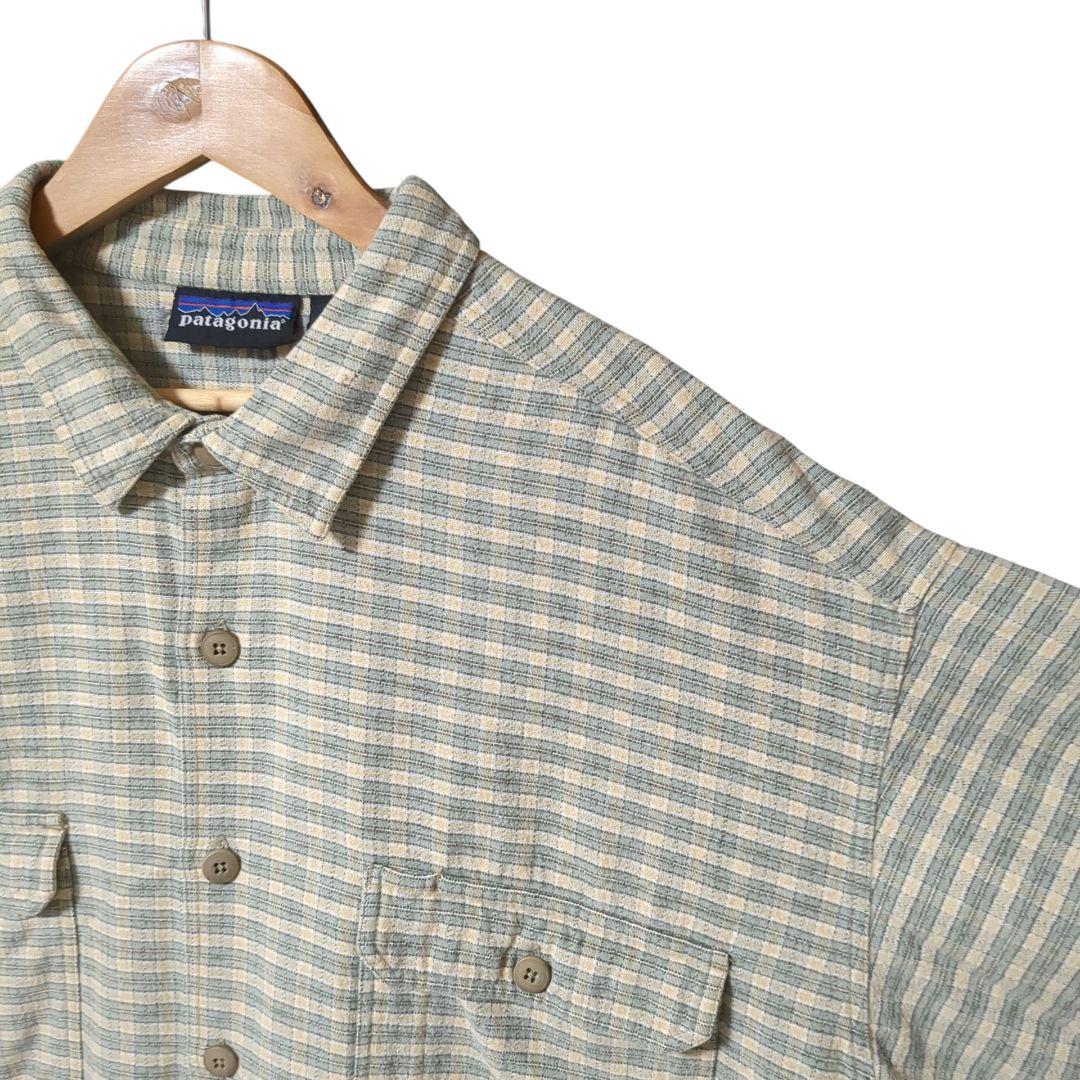90s ポルトガル製 Patagonia ヘビーフランネルシャツ Lサイズ