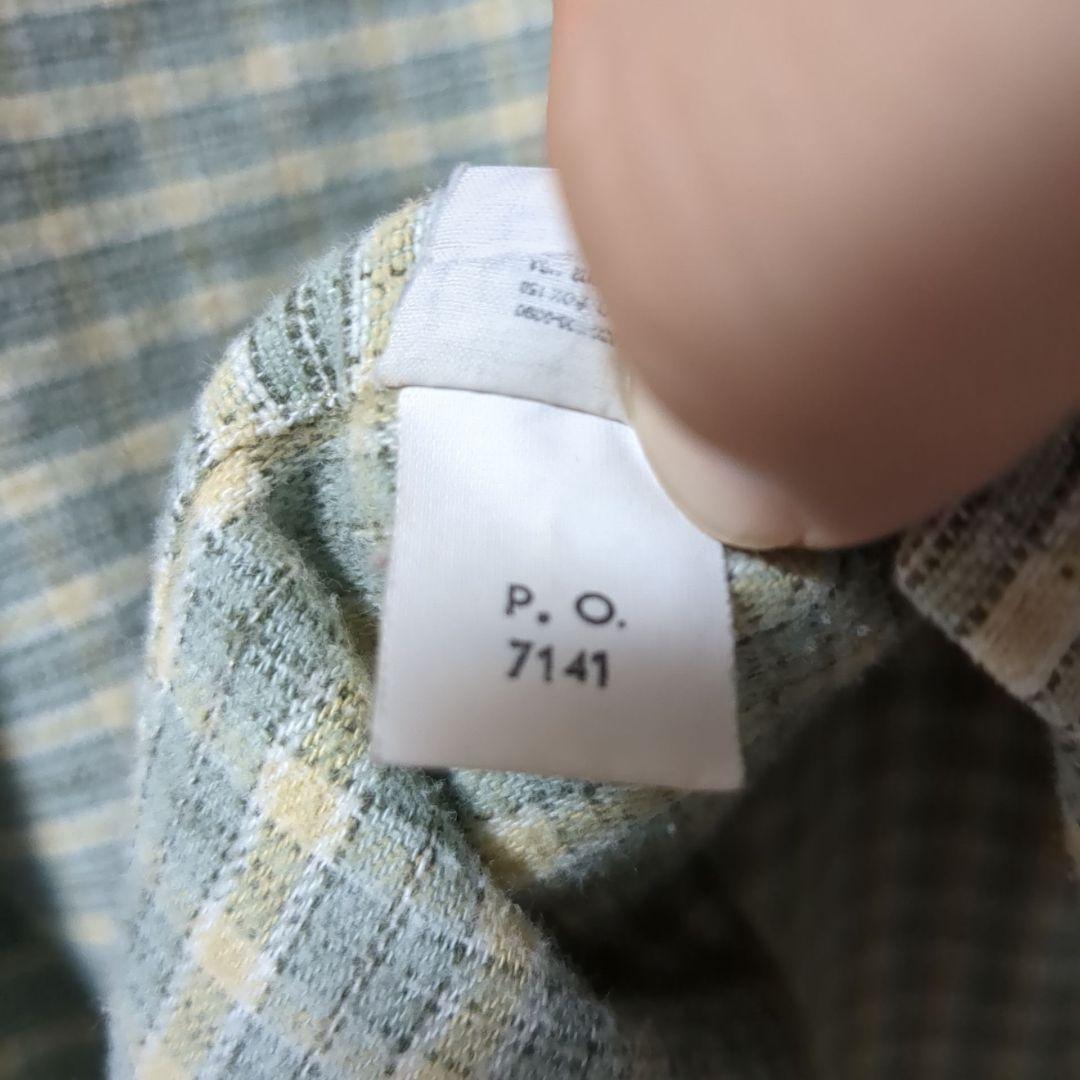 90s ポルトガル製 Patagonia ヘビーフランネルシャツ Lサイズ