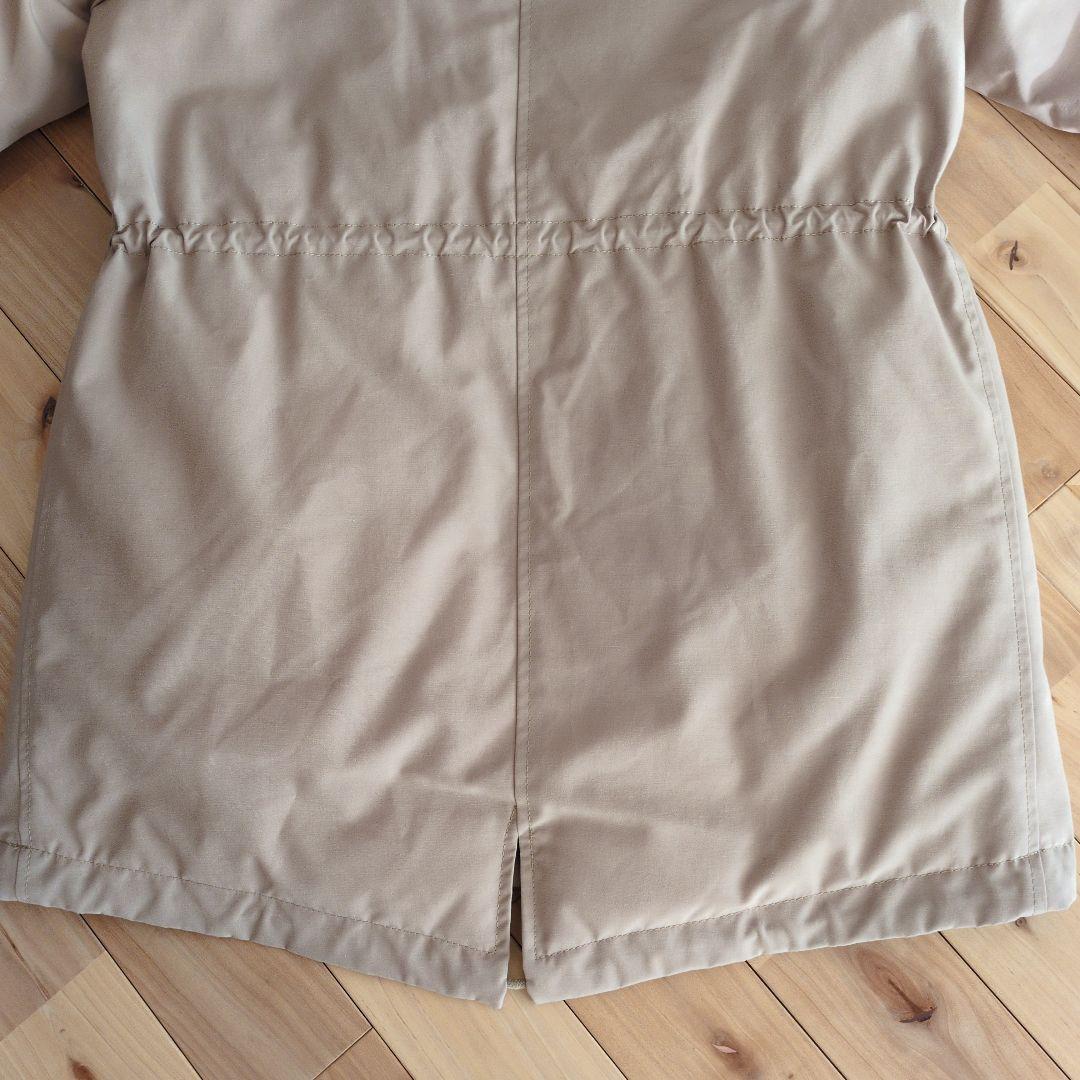 23区 ミリタリー フーデット モッズ ダウン コート ベージュ M 38