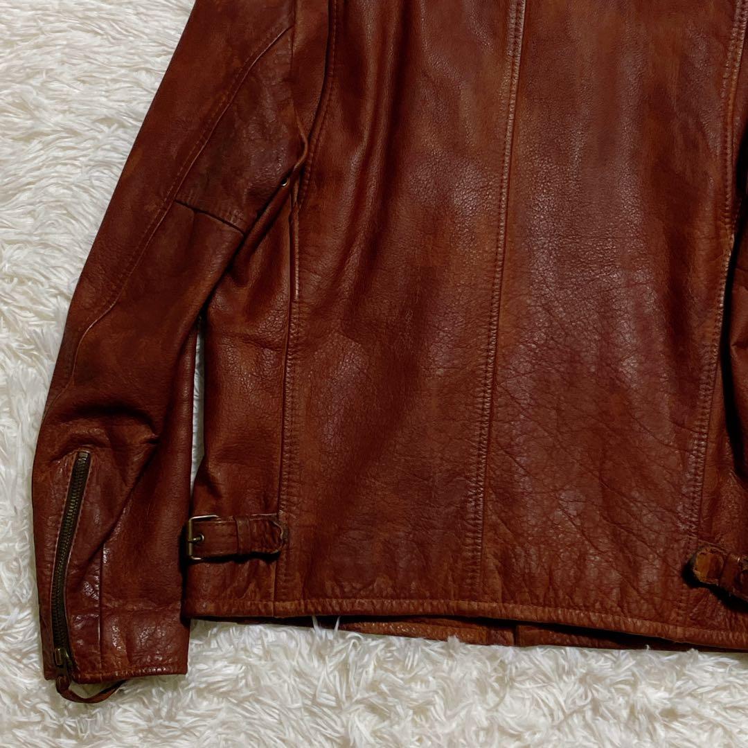 希少⭐️ ショット　レザージャケット クラシックレーサー USDD加工