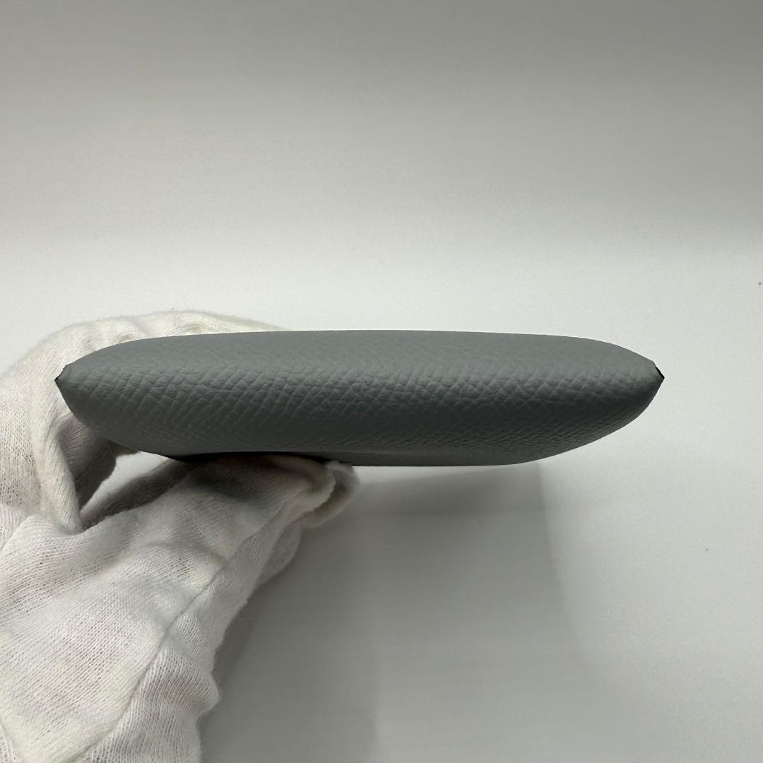 HERMES シルバー レザー ケース