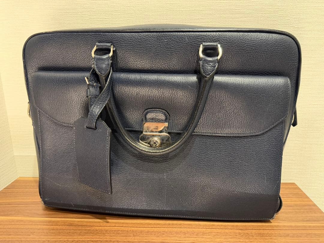 ダンヒル ブリーフケース アルバニー　ネイビー